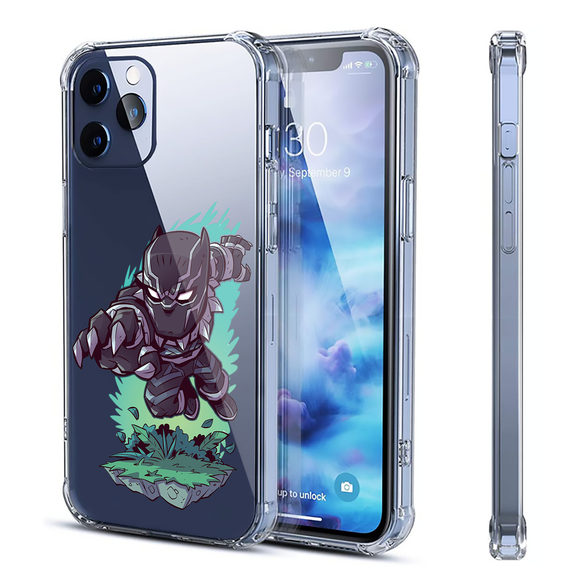 （画像用） アベンジャーズ The Avengers 【iPhone 12シリーズ対応】透明スマホケース（クリアソフトケース）